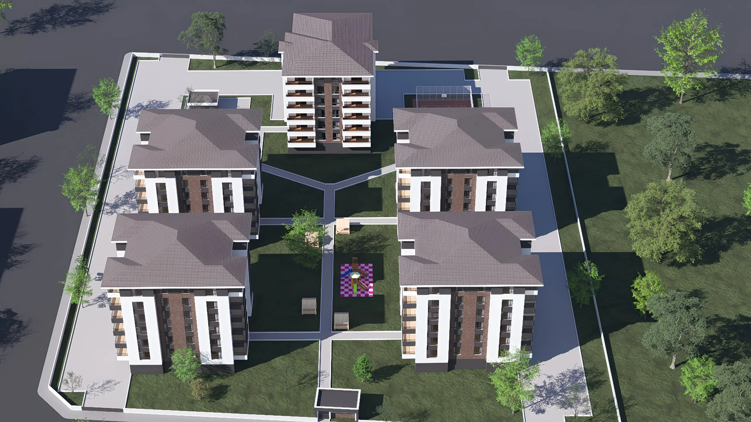 Kuş bakışı ElaPark Vizyon sitesi